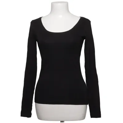 T-shirt à manches longues (Noir) de H&M Coton, Élasthane