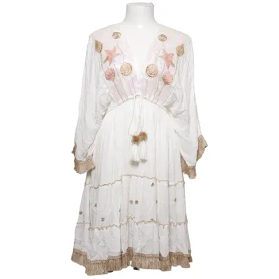 Kjole (Hvid, Beige) fra Siya Viscose