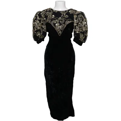 Evening gown (Black, Gold) from Jessica McClintock