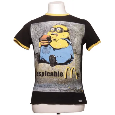 T-shirt (Svart, Gul, Blå) från The Free Banana Bomull