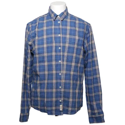 Flanellen overhemd (Blauw, Beige, Wit) van Blend Katoen