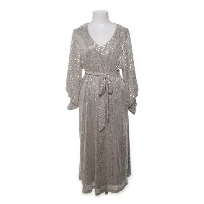 Evening gown (Beige, Silver) from Ichi Polyester, Elastane