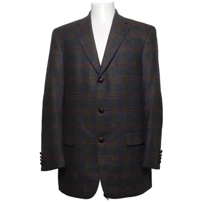 Blazer (Blue, Brown, Multicolored) from Pierre Laffitte Viscose, Wool