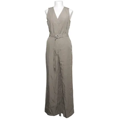 Jumpsuit (Beige) van Mango Leer, Linnen, Lyocell, Tencel