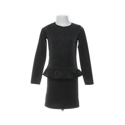 Klänning (Svart, Silverfärgad) från Girls Elastan, Polyester