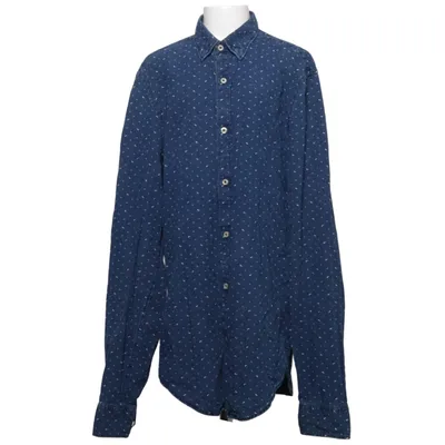 Shirt (Blauw, Wit) van Zara Man Katoen