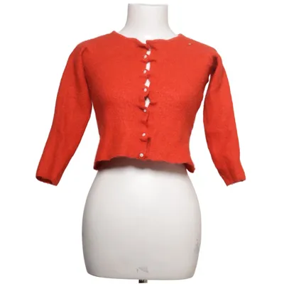 Cardigan (Red) from La Maille Sézane Acetate, Alpaca wool, Cotton, Mohair, Polyamide