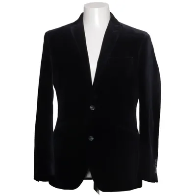 Blazer (Black) from Linus Cotton, Polyester, Viscose
