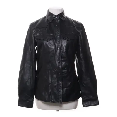Veste en cuir (Noir) de Deadwood Cuir, Polyester recyclé