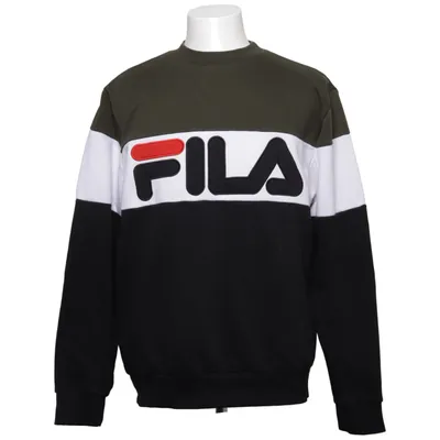 Sweatshirt (Noir, Vert, Blanc, Multicolore) de Fila Coton, Polyester