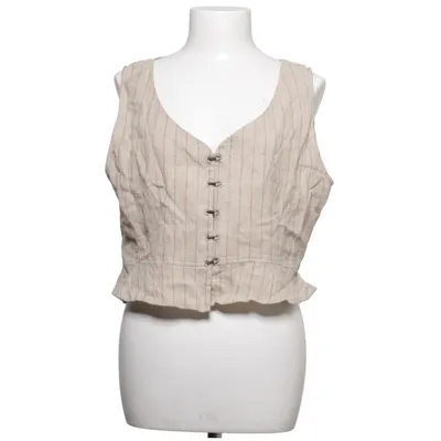 Väst (Beige, Röd) från Ewa I Walla Bomull, Linne