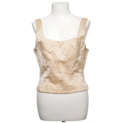 Crop top (Beige) fra Helena Sorel Acetat, Polyamid, Polyester