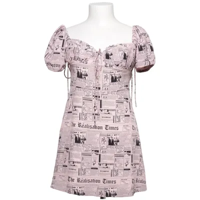 Klänning (Rosa, Svart, Vit) från Réalisation Elastan, Polyester, Silke