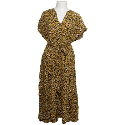 Jurk (Geel, Zwart, Wit) van Warehouse Viscose