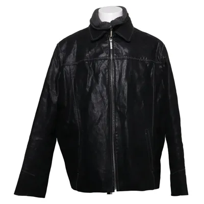 Leren jack (Zwart) van Murrey Leer, Polyester