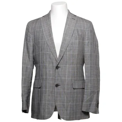 Kavaj (Grå, Flerfärgad) från Ströms Acetat, Linne, Ull