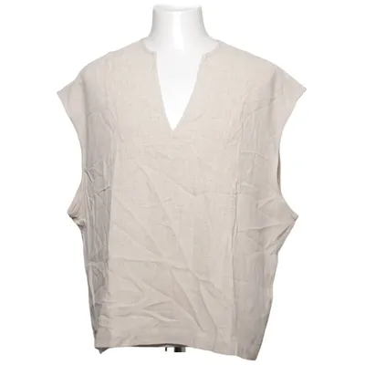Top (Beige) from ASOS Design Linen, Viscose