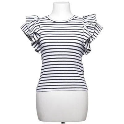 Topp (Svart, Vit) från Zara Bomull, Elastan, Polyester