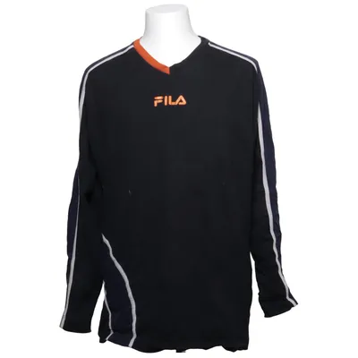 Long sleeve T-shirt (Black, Blue) from Fila Cotton