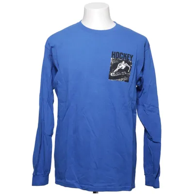 T-shirt à manches longues (Bleu) de Hockey Coton