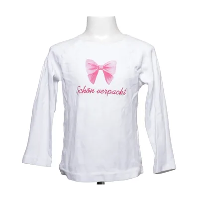 T-shirt à manches longues (Blanc, Rose) de Louis & Louisa Coton