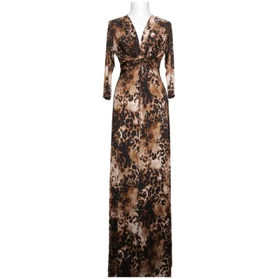 Maxi jurk (Bruin, Zwart) van Ilse Jacobsen Elastaan, Polyester