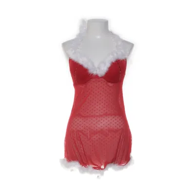 Negligé (Röd, Vit) från New Yorker Elastan, Polyamid