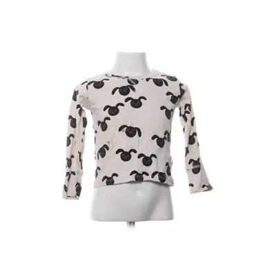 Langærmet t-shirt (Hvid, Sort) fra Mini Rodini Økologisk bomuld