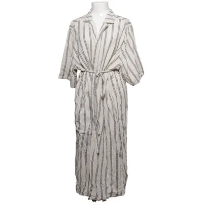 Skjortklänning (Beige, Svart) från Lindex Linne, Viskos