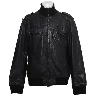 Bomberjakke (Sort) fra Jack & Jones Jeans Intelligence Læder, Polyester