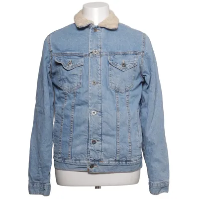 Veste en jeans fourrée (Bleu) de Zara Man Coton