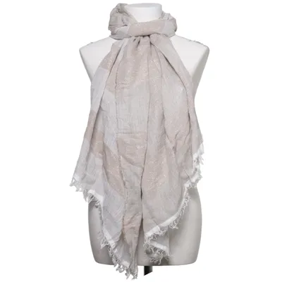Sjal (Beige, Hvid) fra Fabiana Filippi Bomuld, Modal, Polyamid, Silke, Viscose