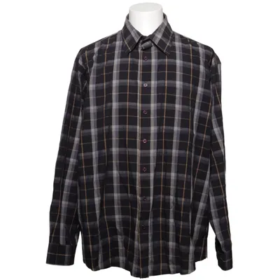 Chemise en flanelle (Noir, Gris, Marron) de Basic Line Coton, Polyester