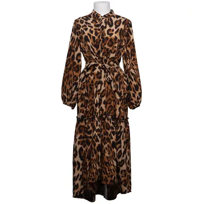 Maxi dress (Brown, Black) from Monte Cervino Elastane, Polyester, Viscose