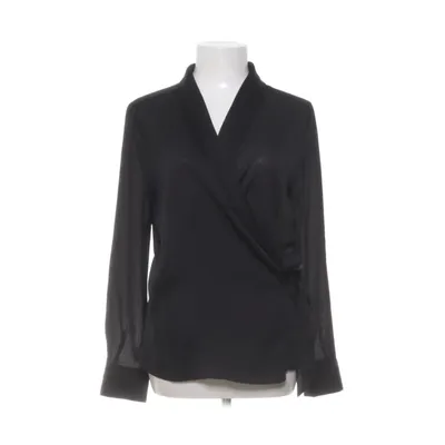 Wikkelblouse (Zwart) van Soaked in Luxury Polyester