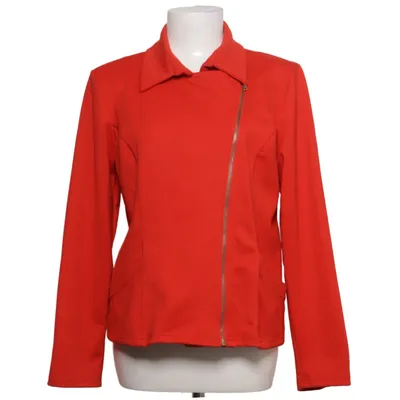 Biker jacket (Red) from Lavelle Elastane, Polyester