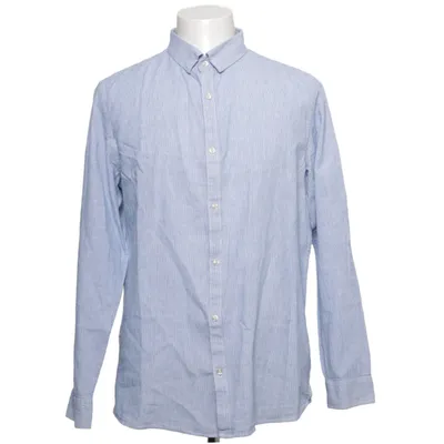Shirt (Blue) from Jean Pascale Cotton, Linen