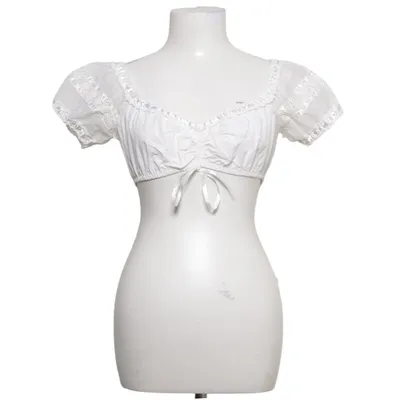 Dirndl blouse (Wit) van Krüger Madl Katoen, Polyester