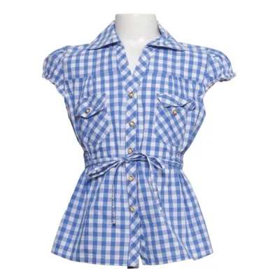 Korte mouwen shirt (Blauw, Wit) van Almsach Katoen