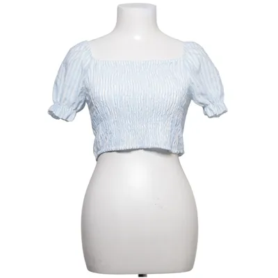 Crop top (Blå, Vit) från Rivs Bomull, Polyester