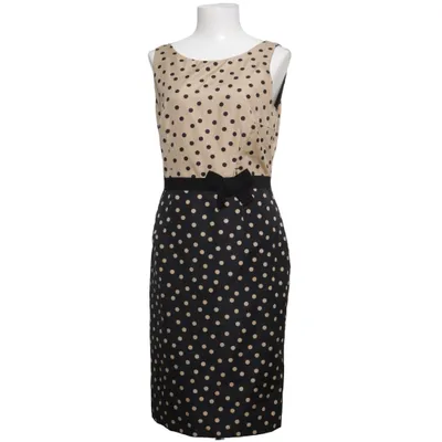 Robe (Noir, Beige) de Paule KA Acétate, Coton, Cupro, Polyester