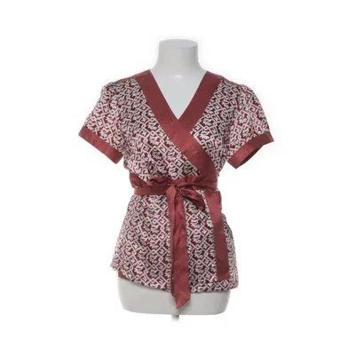 Wrap top (Red, White) from S'nob by Sans Noblesse Silk