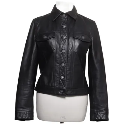 Läderjacka (Svart) från Hennes Collection by H&M Skinn