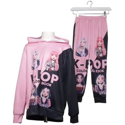 Sæt (Pink, Sort) fra Clothing Company Elastan, Polyester