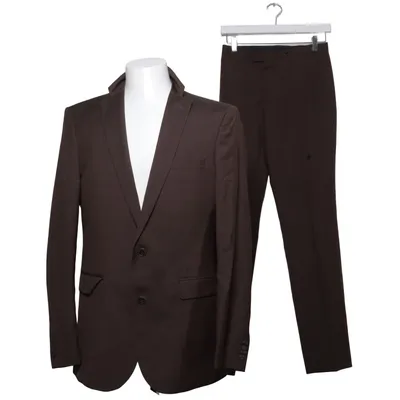Costume (Marron) de J.Lindeberg Acétate, Cupro, Laine