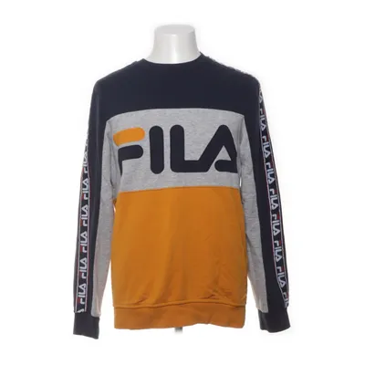 Collegetröja (Blå, Gul, Flerfärgad) från Fila Bomull