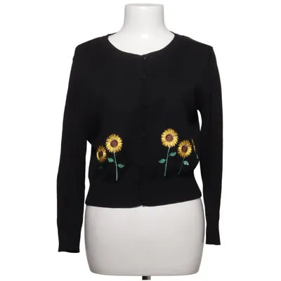 Strickjacke (Schwarz, Gelb, Grün) von Collectif London Baumwolle