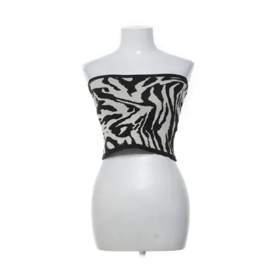 Tube top (Beige, Zwart) van Seven Sisters Nylon, Viscose