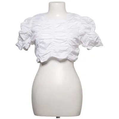 Dirndl blouse (Wit) van The Girl Who Katoen