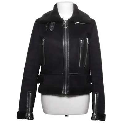 Shearlingjacka (Svart) från Zara Woman Outerwear Bomull, Polyester, Viskos